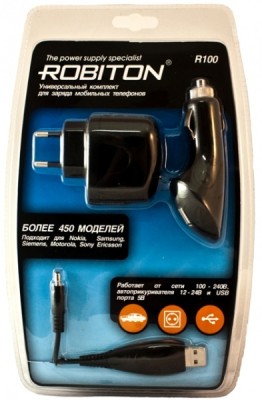 Зарядное устройство/адаптер Robiton R100 для мобильных телефонов BL1