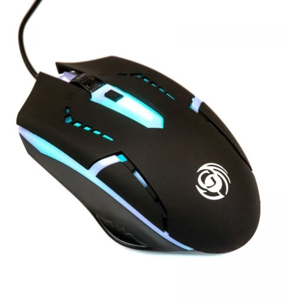 Мышь Dialog Gan-Kata MGK-03U, черная, USB, игровая, 4 кнопки+ролик, 7-ми цветная подсветка