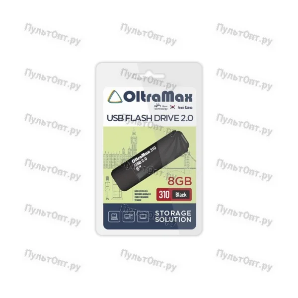 USB 8GB OltraMax 310 чёрный