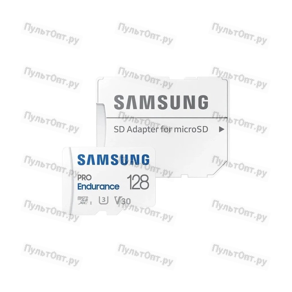 MicroSD 128GB Samsung Class 10 Pro Endurance UHS-I (R/W 100/30 MB/s) + SD адаптер (для видеорегистра