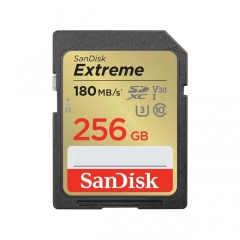 SDXC 256GB SanDisk Class 10 Extreme V30 UHS-I U3 (180 Mb/s)