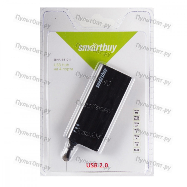 USB-Хаб Smartbuy 6810 4USB черный