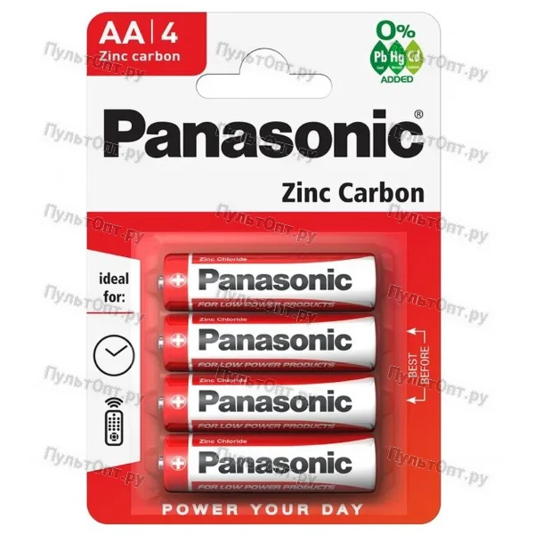 Эл. пит. AA сол. BL04 Panasonic Zinc Carbon (48/240)