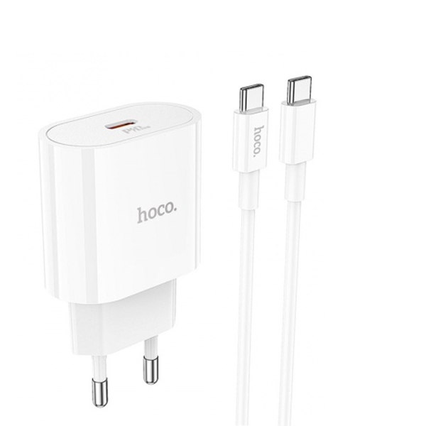 Блок питания сетевой 1 Type-C Hoco C94A, Metro, 3000mA, QC3.0, QC2.0, FCP, SCP, AFC, PD3.0, кабель T