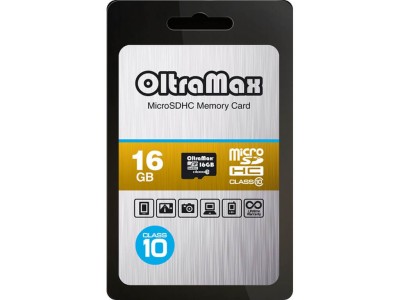 MicroSD 16GB OltraMax Class 10 без адаптера