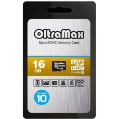 MicroSD 16GB OltraMax Class 10 без адаптера