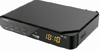 Тюнер для цифрового TV HD-555 пластик, дисплей, Эфир (DVB-T2) (1/30)