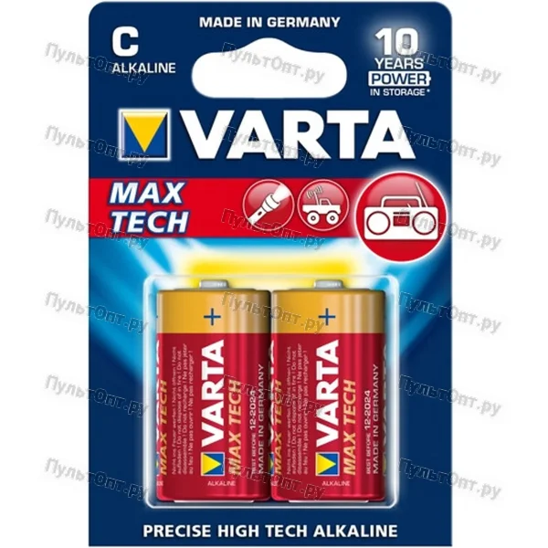 Эл. пит. C alkaline BL2 Varta LONGLIFE MAX POWER (20)