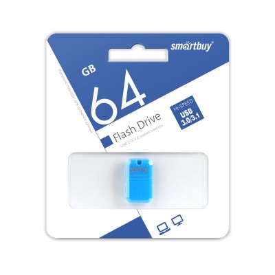 USB 3.0 64GB Smart Buy Art синий