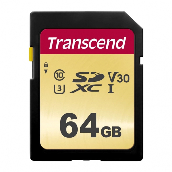 SDXC 64GB Transcend 500S UHS-I U3 V30