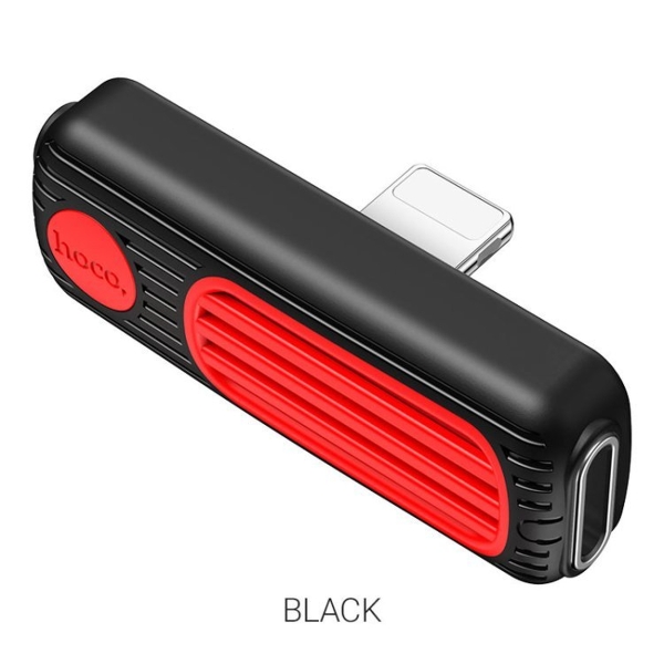 Переходник 8 pin - 2x 8 pin(f) Hoco LS29 Dual, пластик, цвет: чёрный(1/31/310)