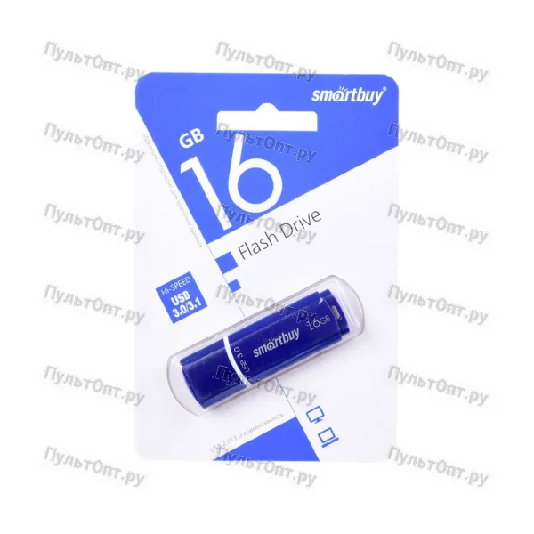 USB 3.0 16GB Smartbuy Crown синий