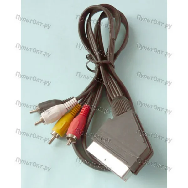 Аудио видео кабель SCART - 4 RCA 1 м (10)