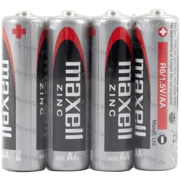 Эл. пит. AA сол. SR4 Maxell ZINC (48)