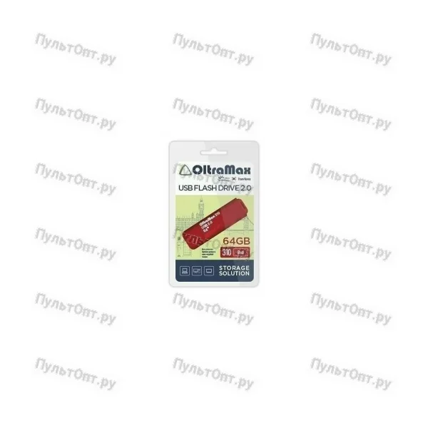 USB 64GB OltraMax 310 красный