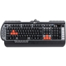 Клавиатура A4 X7-G800MU черный/серый PS/2+USB Multimedia Gamer (подставка для запястий)