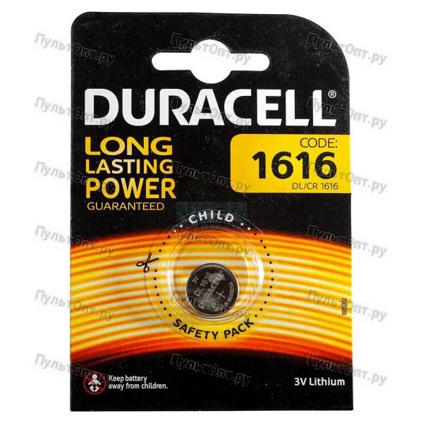 Эл. пит. CR1616 BL1 Duracell (1/10)