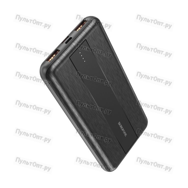 Аккумулятор внешний Borofone BJ13, Sage, 10000mAh, пластик, дисплей, 2 USB выхода, Type-C, QC3.0,PD,