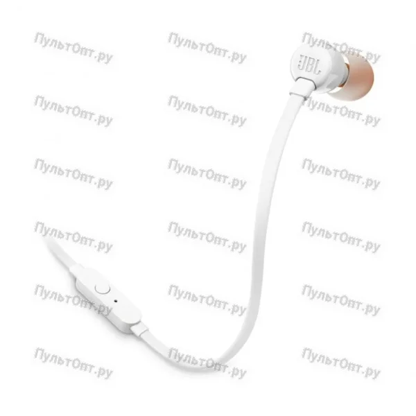 Внутриканальные наушники JBL T110 белые (1/40)