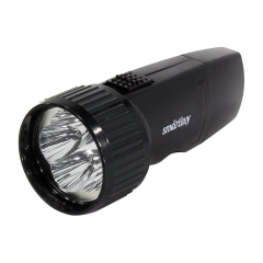 Фонарь Smartbuy SBF-44-B, черный, аккумуляторный, 5 LED, с прямой зарядкой
