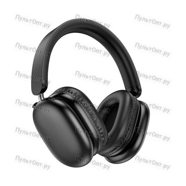Наушники полноразмерные Borofone BO27 Rhyme, беспроводные, bluetooth 5.3, AUX, цвет: чёрный (1/40)
