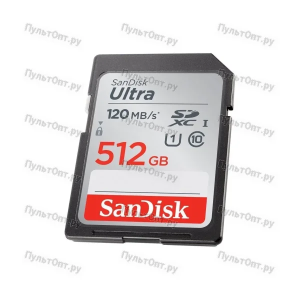 SDXC 512GB SanDisk Class 10 Ultra UHS-I (120 Mb/s)