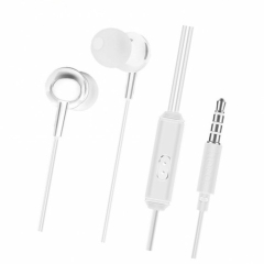 Наушники внутриканальные Hoco M14 с микрофоном белый (1/30/300)
