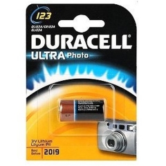 Эл. пит. CR123 lithium BL1 Duracell Ultra (10/50)