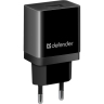 Адаптер сетевой Defender EPA-10, черный, 1xUSB, 5V/2.1А, пакет (1/200)