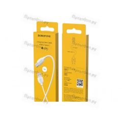 Кабель USB - микро USB Borofone BX19 Benefit, 1.0м, круглый, 2.0A, ПВХ, белый