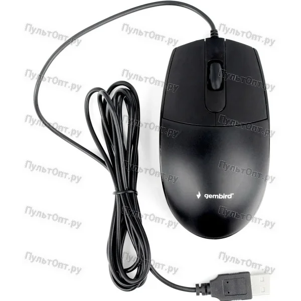 Мышь проводная Gembird MOP-420 классическая USB черный
