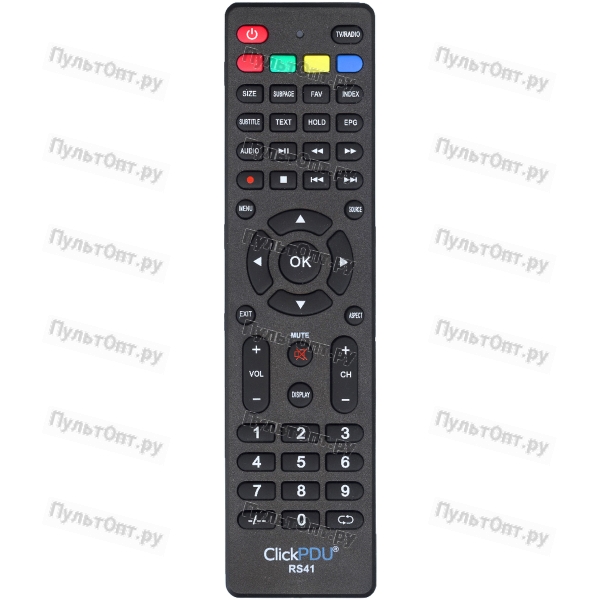 Универсальный пульт ClickPdu RS41 (RS41SMART) (для TV в подобном корпусе)