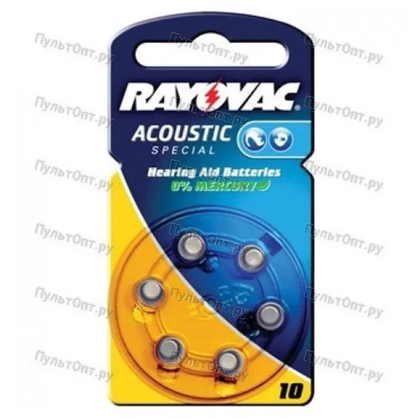 Эл. пит. 10 Rayovac Extra (60)