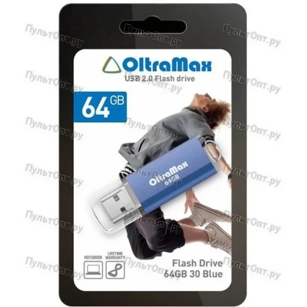 USB 64GB OltraMax 30 синий