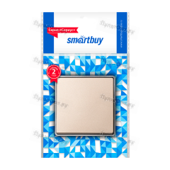 Выключатель Smartbuy "Сириус" 1-клав.10A шампань