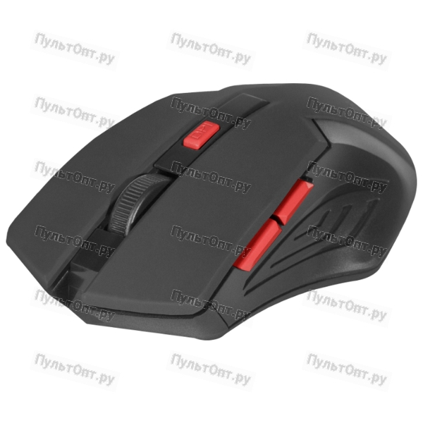 Мышь Defender Accura MM-275, красная, беспроводная, 6 кнопок, 800-1600 dpi, USB