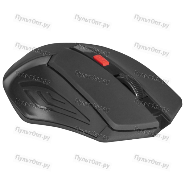 Мышь Defender Accura MM-275, красная, беспроводная, 6 кнопок, 800-1600 dpi, USB