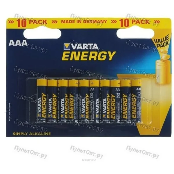 Эл. пит. AAA alkaline BL10 Varta Energy (200)