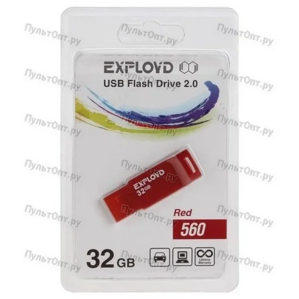 USB 32GB Exployd 560 красный