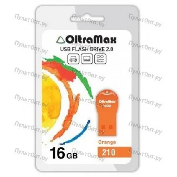 USB 16GB OltraMax 210 оранжевый