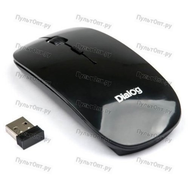 Мышь Dialog Pointer MROP-02U, черная, USB, беспроводная, RF 2.4G, 3 кн, + колесо прокрутки