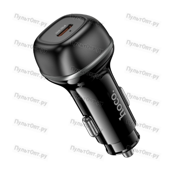 Блок питания автомобильный 1 Type-C Hoco Z58 Rank, 3.0A, пластик, QC3.0, PD30Вт, кабель Type-C - 8 p