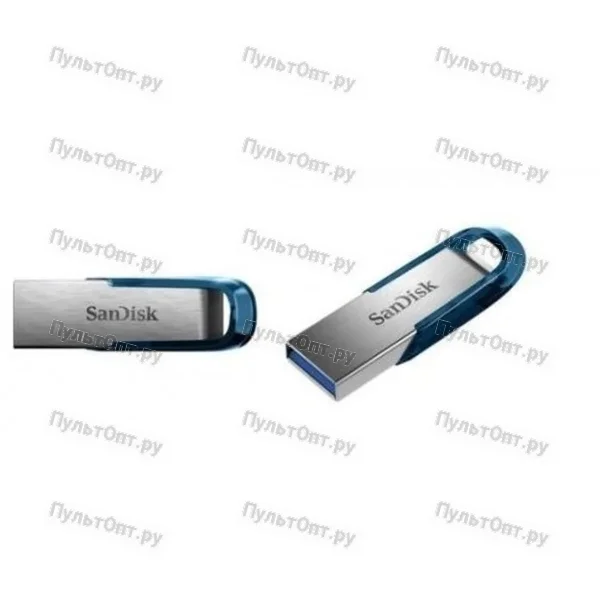 USB 3.0 64GB SanDisk Ultra Flair корпус металл/синий