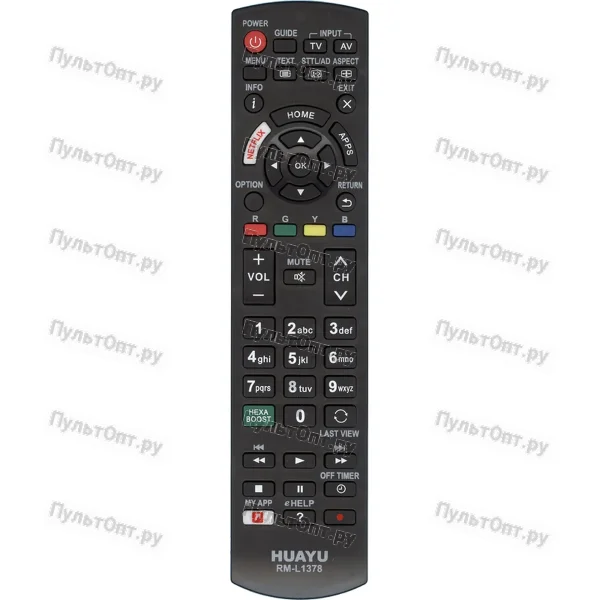 Универсальный пульт Huayu для Panasonic RM-L1378