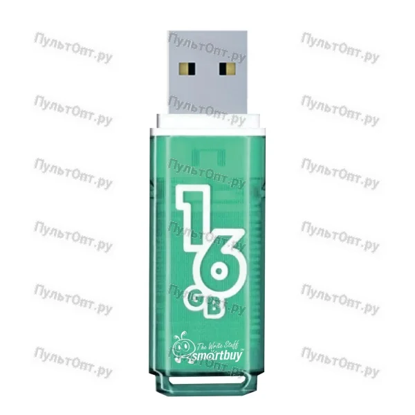 USB 16GB Smartbuy Glossy зелёный