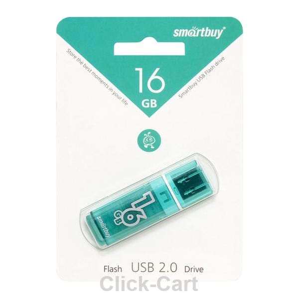 USB 16GB Smartbuy Glossy зелёный