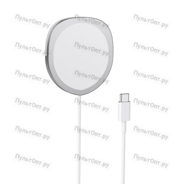 Беспроводное зарядное устройство Borofone BQ12 15W 2.0A , цвет: серебристый