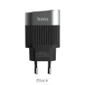 СЗУ с 2 USB выходами Hoco C40A Speedmaster, LED (черное)