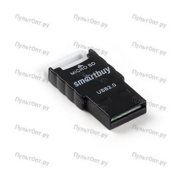 Картридер Smartbuy 707 USB2.0 microSD черный (1/20)