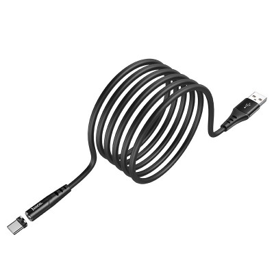 USB кабель Hoco X60 Honorific silicone magnetic charging cable for Micro (черный)